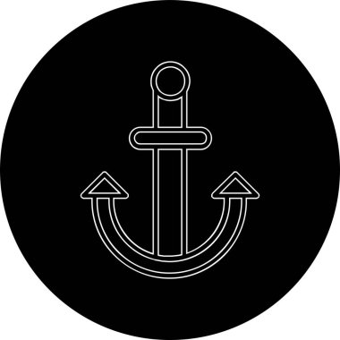 Çapa. Web simgesi basit illüstrasyon