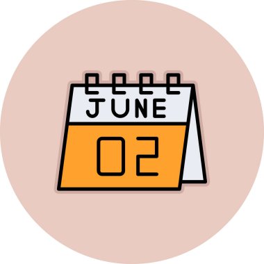 Takvim simgesi tasarımı, vektör illüstrasyonu