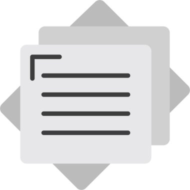 belge simgesi vektör illüstrasyonu