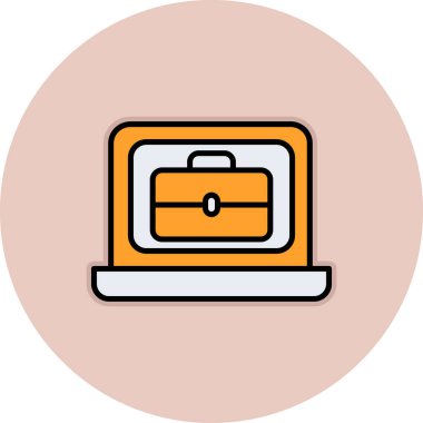 Bilgisayar. Web simgesi vektör illüstrasyonu