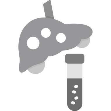 Düz renkli çizgi film bilim deney şişesi