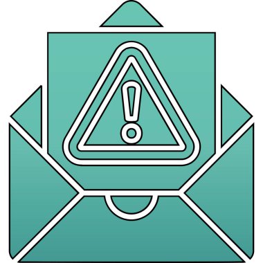 Uyarı e- posta tehlike simgesi