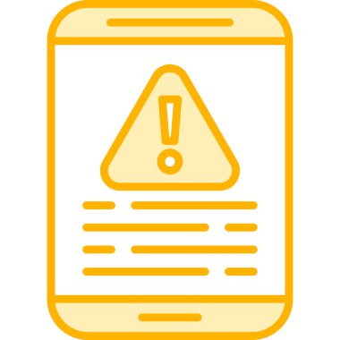 taşınabilir uyarı simgesi ana hat biçiminde