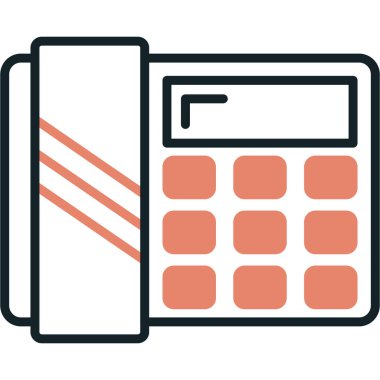 Hesap makinesi. Web simgesi basit illüstrasyon