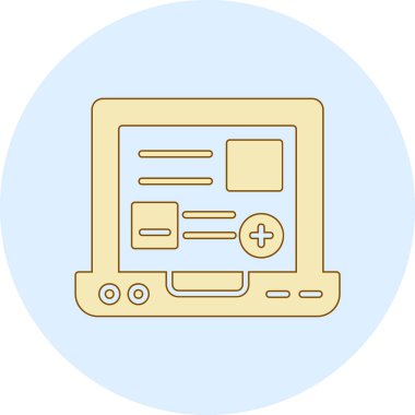 bilgisayar simgesi vektör illüstrasyonu