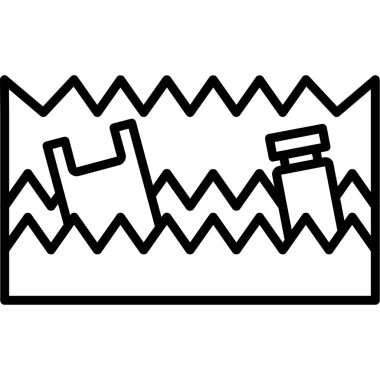 İnşaat endüstrisi çizgisi ikon vektör çizimi tasarımı