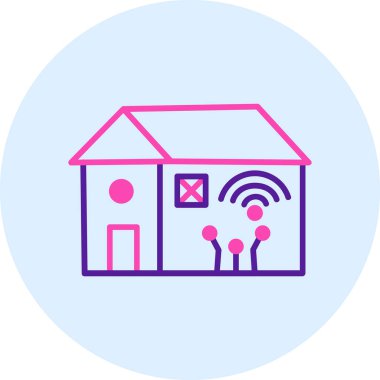 Ev simgesi vektör illüstrasyonu