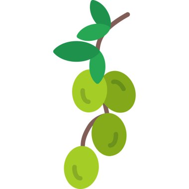 yeşil yaprakları ile şube