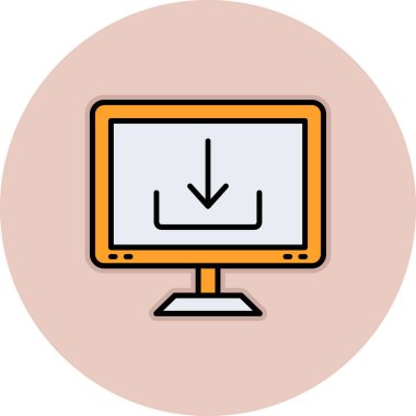 dizüstü bilgisayar simgesi, vektör illüstrasyonu