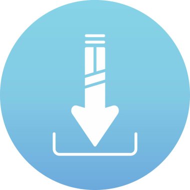 ok aşağı simge vektör illüstrasyon tasarımı