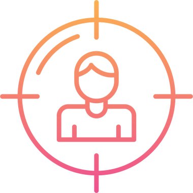 İnsan simgesinin vektör illüstrasyonu