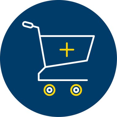 Alışveriş arabası. Web simgesi