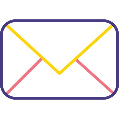 zarf simgesi, vektör çizimi