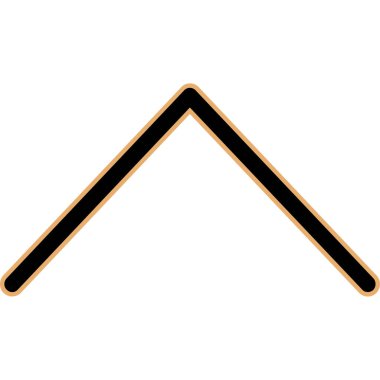 ok yukarı simge vektör illüstrasyonu