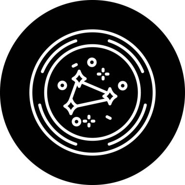 Bir pusula simgesinin vektör çizimi