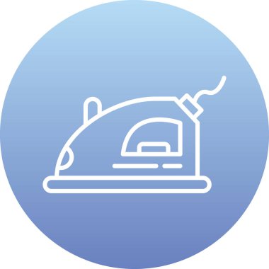 Modern b 'nin vektör illüstrasyonu demir ikonundan yoksun