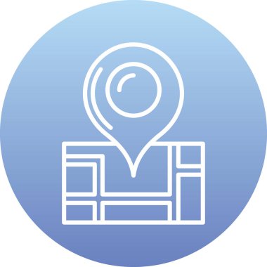 Harita iğne simgesi. vektör illüstrasyonu