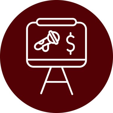 Para çantası. Web simgesi basit tasarım