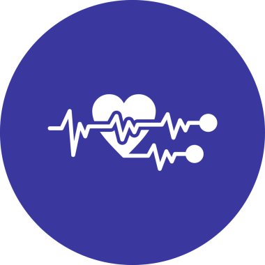 Kalp ikonu vektör illüstrasyonu