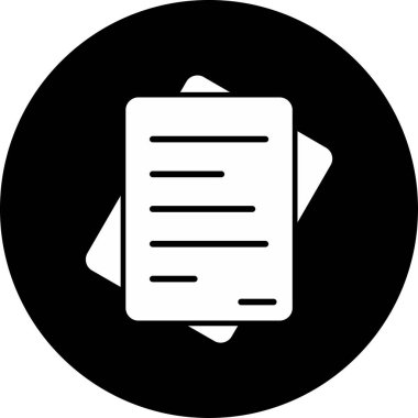 Belge simgesinin vektör illüstrasyonu