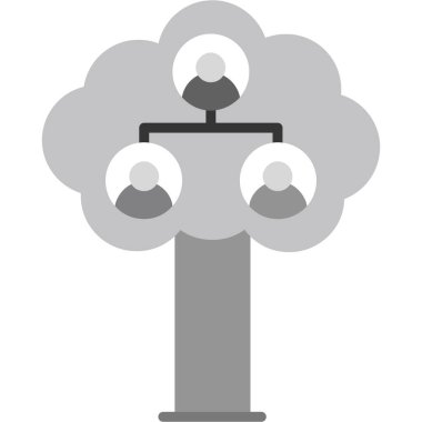 Katı biçiminde bulut hesaplama ağı simgesi