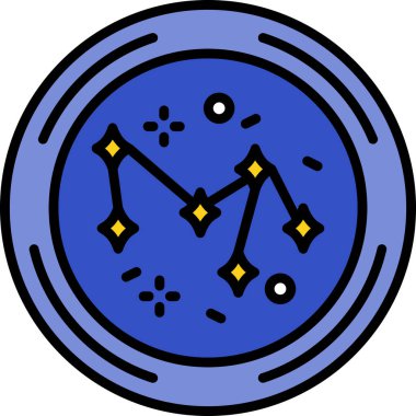 Pusula. Web simgesi basit illüstrasyon