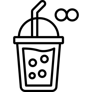 Gazoz. Web simgesi vektör illüstrasyonu