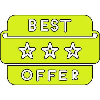 en iyi teklif vektör illüstrasyonu