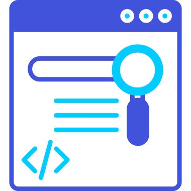 Web geliştirme simgesi. Basit tasarım