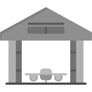 Tren istasyonu simgesi, düz stil