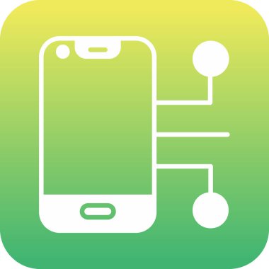 Vektör mobil ağ simgesi