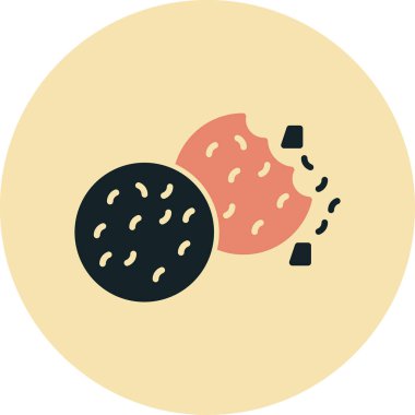 ekmek ikonu vektör illüstrasyonu