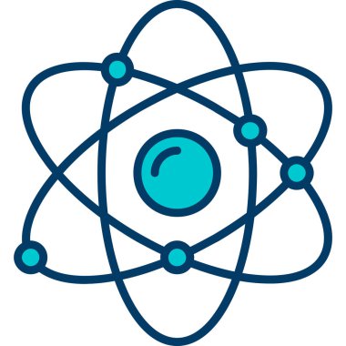 atom. Web simgesi basit illüstrasyon