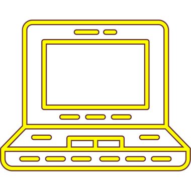 dizüstü bilgisayar simgesi çizgi filmi