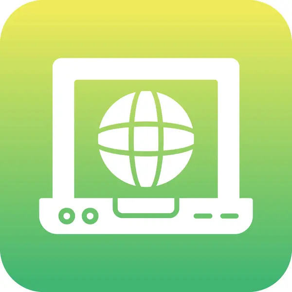 dizüstü bilgisayar web simgesi, vektör illüstrasyonu