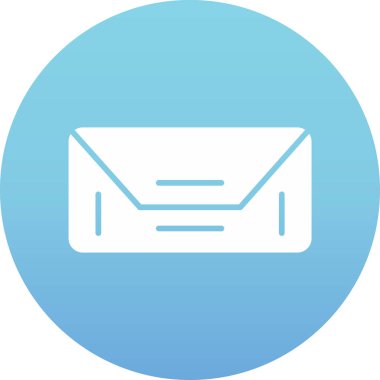 e-posta zarfı simgesi düz renkli