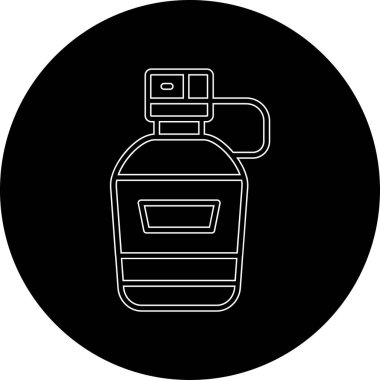 Moda stili izole edilmiş arkaplanda parfüm simgesi