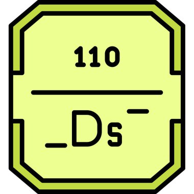 Kimyasal element simgesi modayla izole edilmiş arkaplan