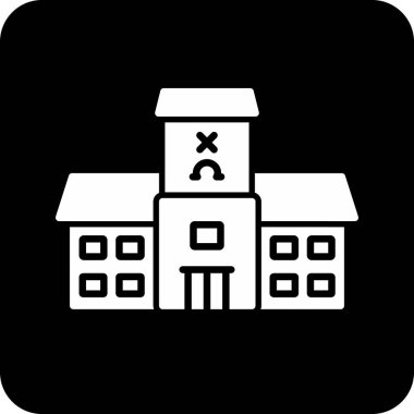 bina simgesi, vektör illüstrasyonu