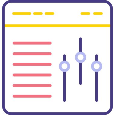 Seo simgesinin vektör illüstrasyonu