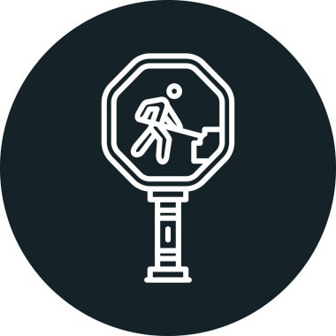 Yol simgesi, vektör illüstrasyonu