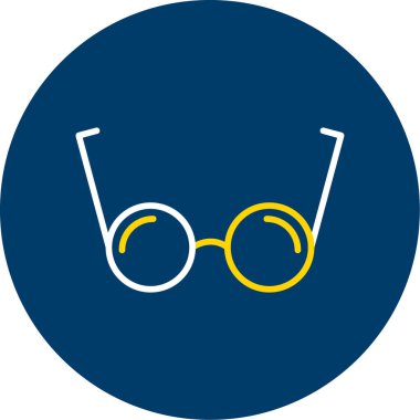 Gözlük. Web simgesi vektör illüstrasyonu