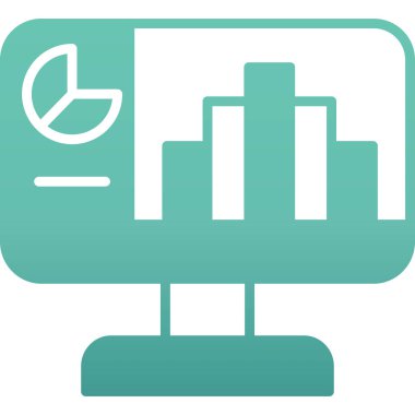 Bir bilgisayar simgesinin vektör illüstrasyonu