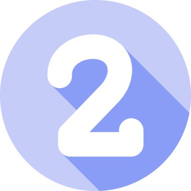 22 numaralı simge, basit vektör illüstrasyonu