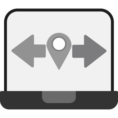 harita işaretleyici vektör sembol tasarımı