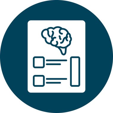 Vektör Beyin simgesi illüstrasyonu