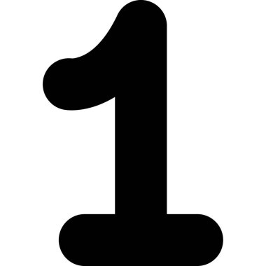 Bir numara işareti simgesi