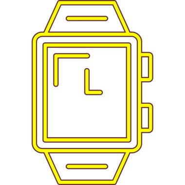 smartwatch simgesinin vektör illüstrasyonu