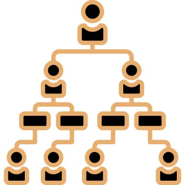 iş insanları grup simgesi ana hatlar biçiminde