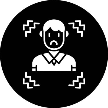 Adamım. Web simgesi basit illüstrasyon